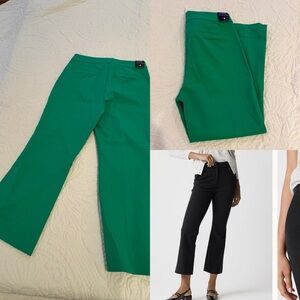 Brand New J. Crew Kelsey Green Wide-Leg Pants Size 8 NWT Soft Comfy